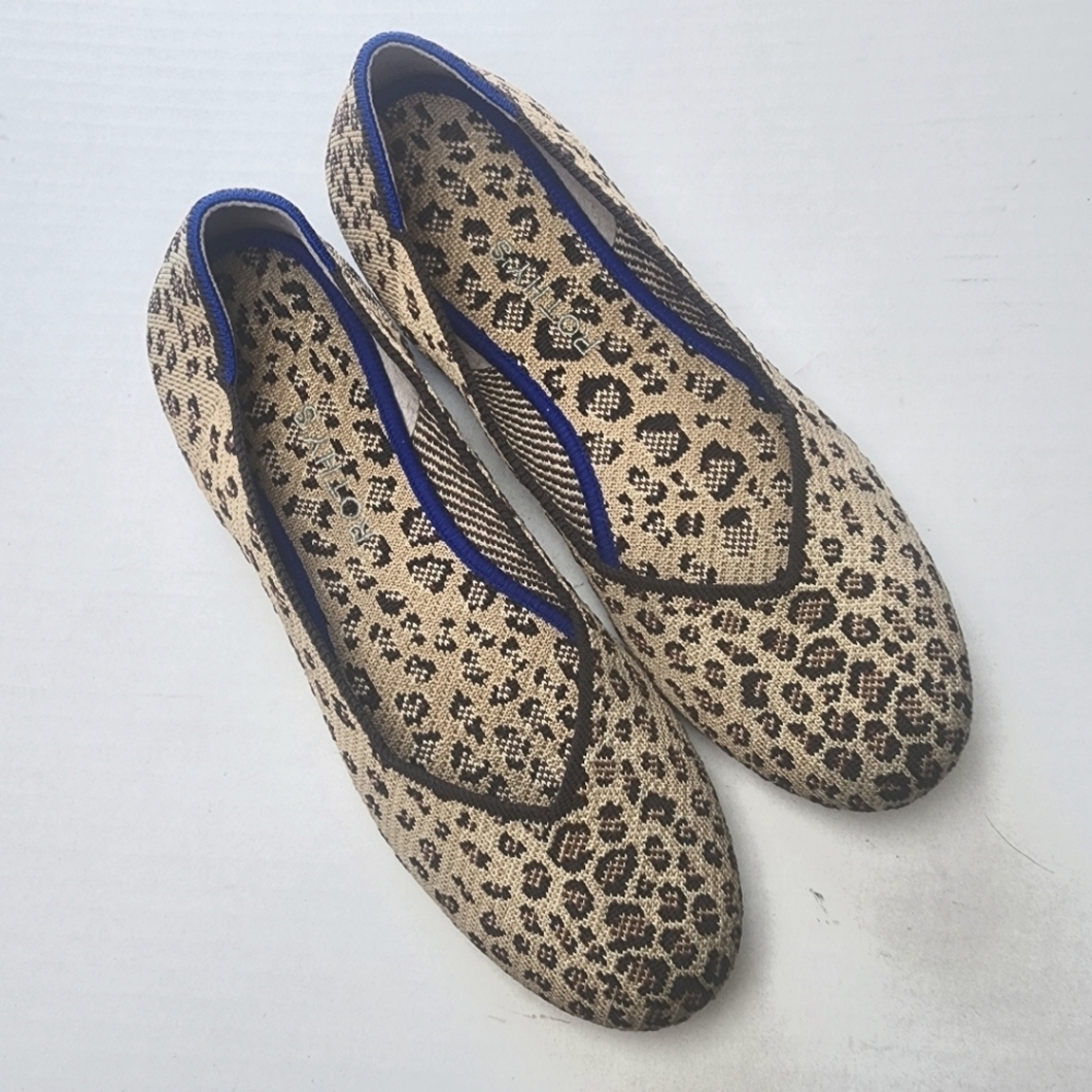 Rothy's | Leopard Rount Toe Flats, size‎ 10